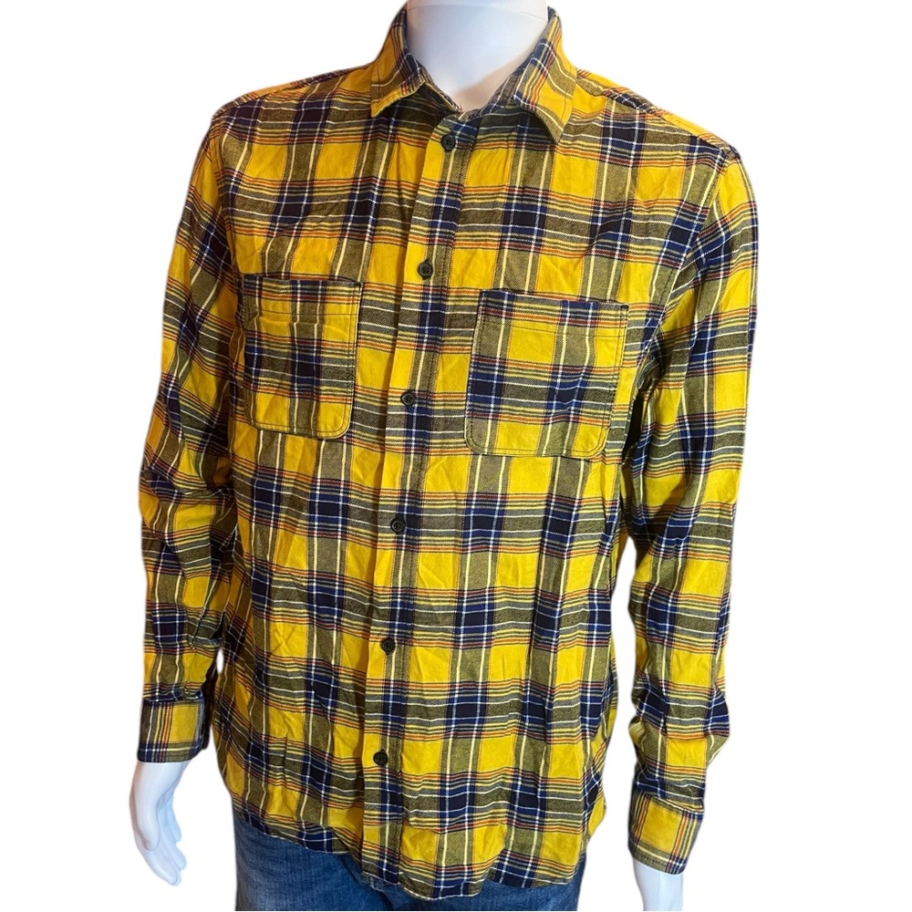 H&M Divided Flannel yellow and blue